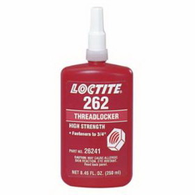 Loctite 442-135375 262 Threadlocker, Medium To High Strength, 250 Ml, Red