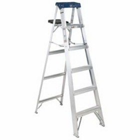 Louisville Ladder 443-AS3006 As3000 Series Sentry Aluminum Step Ladder, 6 Ft X 21 1/2 In, 250 Lb Capacity