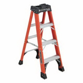 Louisville Ladder 443-FS1404HD Fs1400Hd Series Brute 375 Fiberglass Step Ladder, 4 Ft X 18 7/8 In, 375 Lb Cap.