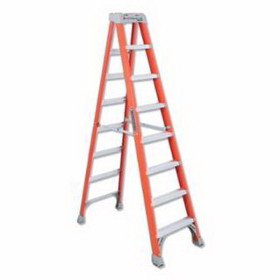 Louisville Ladder 443-FS1508 Fs1500 Series Fiberglass Step Ladder, 8 Ft X 24 7/8 In, 300 Lb Capacity