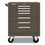 Kennedy 297XB Industrial Series Roller Cabinet, 29 X 20 X 35 In, 7 Drawers, Brown, W/Slide, Price/1 EA