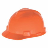 Msa 454-10034035 V-Gard Vented Hi-Viz Orange Hard Cap 6 Pt Susp