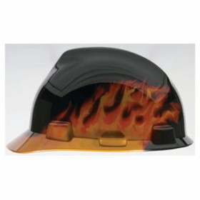 Msa 454-10092015 Cap V-Gd Blk Flames Thermoformed Rtcht