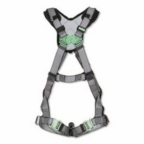 Msa 10194630 V-Fit Harness, Quick-Connect Leg Straps, Medium, Back D-Ring