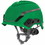 Msa 10194794 V-Gard H1 Safety Helmet, Fas-Trac Iii Pivot Ratchet, Novent, Green, Price/1 EA