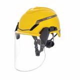 Msa 10194795 V-Gard H1 Safety Helmet, Fas-Trac Iii Pivot Ratchet, Novent, Yellow