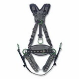 MSA 10195206 V-Fit Derrick Harness, Chest And Hip D Rings, Extra Large, Tongue Buckle Leg Straps