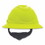 MSA 10237724 V-Gard&#174; C1&#153; Hard Hat, Fas-Trac&#174; III 4 Point Ratchet, Non-Vented, Hi-Viz Yellow Green, Price/1 EA