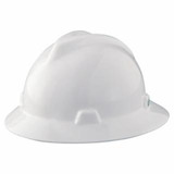 Msa 454-454733 White V-Gard Slotted Hat