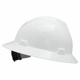Msa 454-475369 White V-Gard Hat W/Ratchslotted