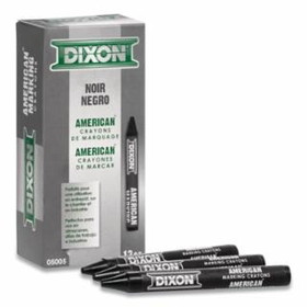 Dixon Ticonderoga 464-05005 5005 Black American Marking Crayon 5"X9