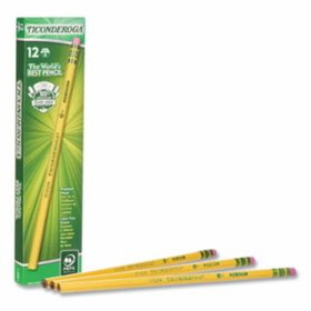 Dixon Ticonderoga 464-13881 No. 1 Extra Soft Yellowpencil Boxed