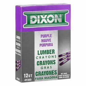 Dixon Ticonderoga 49300 Lumber Crayons, 1/2 in X 4 1/2 in, Purple
