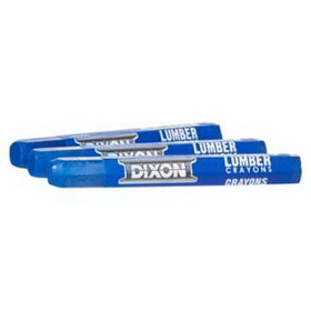 Dixon Ticonderoga 52100 Lumber Crayon, 1/2 in dia x 4-1/2 in L, Blue