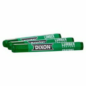 DIXON TICONDEROGA 52200 Lumber Crayons, 1/2 in X 4 1/2 in, Green