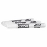DIXON TICONDEROGA 52300 Lumber Crayon, 1/2 in dia x 4-1/2 in L, White