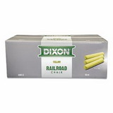DIXON TICONDEROGA 88813 Railroad Chalk, 4 in, Yellow