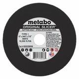 Metabo 655339000 Original Slicer® Cutting Wheel, Type 1, 6 in dia, 0.040 in Thick, 60 Grit, Aluminum Oxide