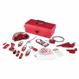 Master Lock 470-1457VE410KA Safety Series Personal Lockout Kits, Valve/Elect., Zenex Thermoplastic Padlocks