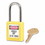 Master Lock 470-410YLW Yellow Plastic Safety Padlock  Keyed Differently, Price/6 EA
