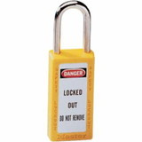 Master Lock 470-411YLW 6 Pin Cylinder Safety Lockout Padlock Keyed Diff