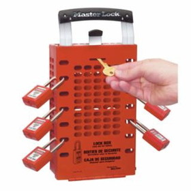 Master Lock 470-503RED Red Latch Tight Group Lock Box