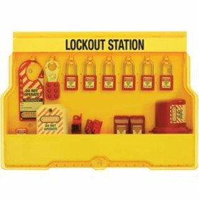 Master Lock 470-S1850E410 Lockout Station Electrical Lockout W/410Red Xeno