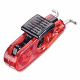 Master Lock S2390 Universal Miniature Circuit Breaker Lockout, 2-2/5 in W x 4-1/2 in L x 45/64 in H, Red