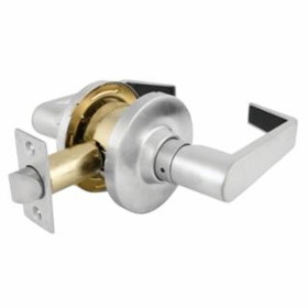 Master Lock 470-SLC0326D Commercial Cyl Lockset Lever-Privacy Satin Chrme