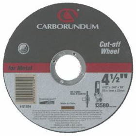 CARBORUNDUM 05539561584 Right Angle Grinders, 4 1/2 in Dia, .04 in Thick, 60 Grit Alum. Oxide