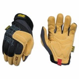 Mechanix Wear PP4X-75-010 Material4X® Padded Palm Glove, Synthetic Leather, Black/Tan, Large