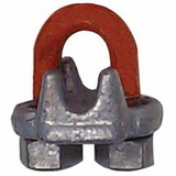 CM COLUMBUS MCKINNON M248-2 Forged Wire Rope Clips, 3/8 in, Galvanized Zinc