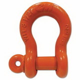 Columbus Mckinnon M657P Screw Pin Anchor Shackles, 1.5 In Bail Size, 20 Tons, Orange Paint