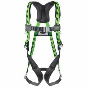 Honeywell Miller AC-QC/UGN Aircore Full-Body Harness, Steel Stand-Up Back D-Ring, Universal, Quick-Connect Straps, Green
