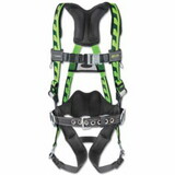 Honeywell Miller AC-QC/S/MBL Aircore Full-Body Harness, Steel Stand-Up Back D-Ring, S/M, Quick-Connect Straps, Blue