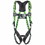 Honeywell Miller AC-TB/UGN Aircore Full-Body Harness, Steel Stand-Up Back D-Ring, Universal, Quick-Connect/Tongue Straps, Green, Price/1 EA