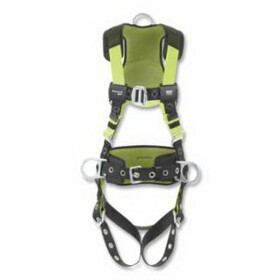 Honeywell Miller H5CC311021 H500 Construction Comfort Full Body Harness, Back/Side D-Rings, Sm/Med, Mating Chest Buckle/Tongue Leg Buckles