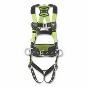 Honeywell Miller H5CS221021 H500 Construction Standard Full Body Harness, Back/Side D-Rings, Sm/Med, Qc Chest/Leg Buckles