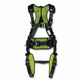 Honeywell Miller H7CC1A1 H700 Full Body Harness, Back/Front/Side D-Rings, Sm/Med, QC Chest Buckle/Tongue Leg Buckles, Construction Comfort (CC)