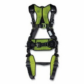 Honeywell Miller H7CC3A2 H700 Full Body Harness, Back/Side D-Rings, Universal, Qc Chest Buckle/Tongue Leg Buckles, Cc3