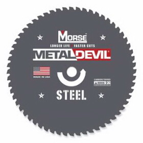 M.K. Morse 102643 Metal Devil&#174; Metal-Cutting Circular Saw Blade, 20 mm Arbor, 48 Teeth, 7-1/4 in dia Blade, Steel, TCG