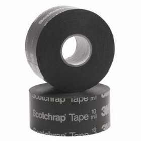 3M 500-106388 Scotchrap All-Weather Corrosion Protection Tape 50 And 51, Unprinted, 100 Ft X 2 In, 10 Mil, Black
