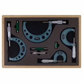 Mitutoyo 103-184 Series 103 Mechanical Micrometers, 7 In-8 In, .001 In, Ratchet Stop