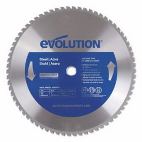Evolution 15BLADE-ST Industrial Saw Blades, 15 In Diam, 1 In Arbor, 1,600 Rpm