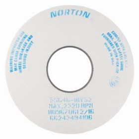Norton 66243494106 Toolroom Wheels, Type 5, 14 In Dia. 1 1/2 In Thick, 5 In Arbor, 46 Grit, I Grade