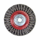 Norton 66252843919 Wire Wheel Brush, 6-7/8 in x 3/16 in x .020 in, Carbon Steel, 9000 RPM