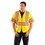 Occunomix 561-LUX-HSCLC3Z-YXL Class 3 Mesh Vests with Silver Reflective Tape, X-Large, Hi-Viz Yellow, Price/1 EA