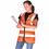 Occunomix 561-LUX-SSFS-O3X Occulux Surveyors Vest:Orange, Price/1 EA