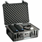 Pelican 562-1550-000-110 1550 Medium Protector Case, With Logo, 20.66 In L X 17.2 In W X 8.40 In D, Black, With Foam