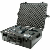 Pelican 562-1600-000-110 1600 Large Protector Case, With Logo, 24.39 In L X 19.36 In W X 8.79 In D, Black, With Foam